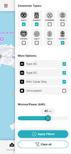 EV+ Charging ekran görüntüsü