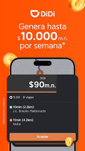DiDi Conductor: Auto o moto ekran görüntüsü