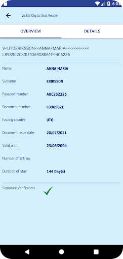 VDS Reader ekran görüntüsü