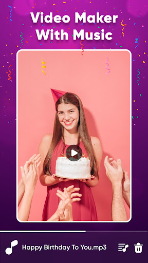 Birthday Video Maker with Song ekran görüntüsü