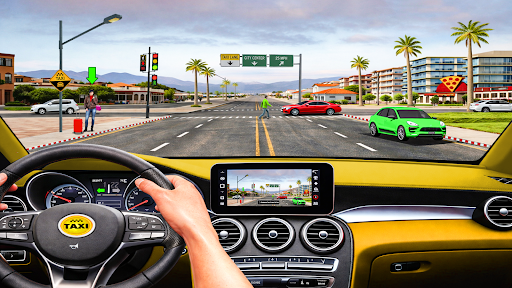 Taxi Simulator Driving Car 3D ekran görüntüsü
