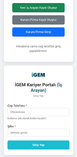 İGEM ekran görüntüsü