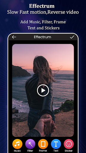 Slow,Fast, Reverse Video Maker ekran görüntüsü