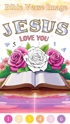 Bible Color Paint By Number ekran görüntüsü