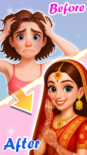 Royal Bride Mehndi Salon Game ekran görüntüsü