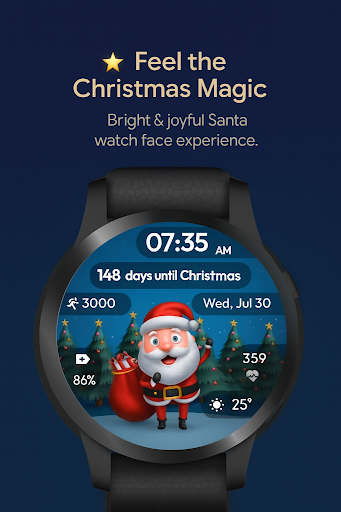 Animated Santa Countdown Watch ekran görüntüsü