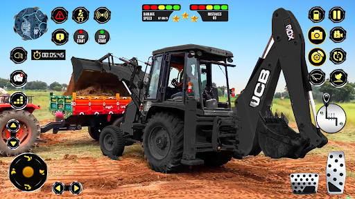 JCB İnşaat 3D : yol oyunlar ekran görüntüsü