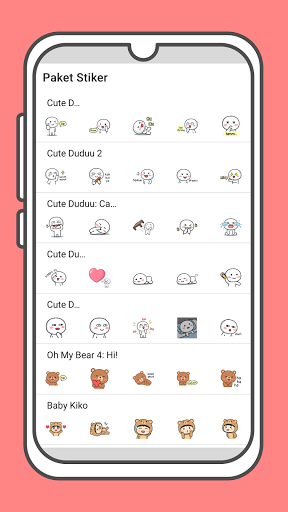 Cute Duduu Stickers Collection ekran görüntüsü