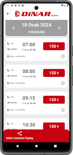Dinar Turizm ekran görüntüsü