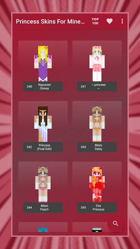 Princess Skins for Minecraft ekran görüntüsü