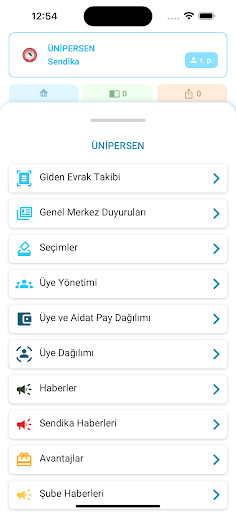 ÜNİPERSEN ekran görüntüsü