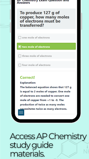 AP Chemistry Practice Test ekran görüntüsü
