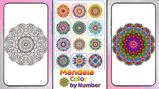 Mandala Color by Number Book ekran görüntüsü