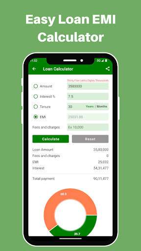 EMI Calculator ekran görüntüsü