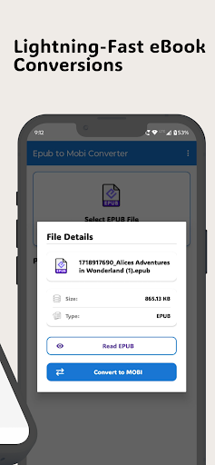 Epub to Mobi Converter ekran görüntüsü