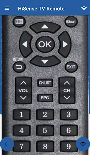 HiSense Smart TV Remote ekran görüntüsü