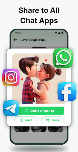 Romantic Love Emoji WAStickers ekran görüntüsü