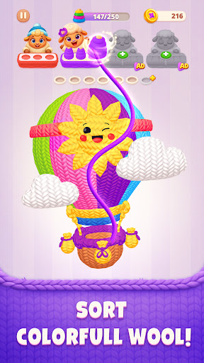 Yarnia 3D: Wool Unravel Puzzle ekran görüntüsü