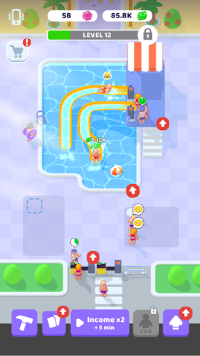 My Aquapark: Idle Water Empire ekran görüntüsü