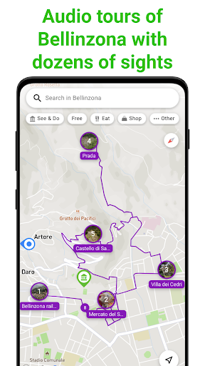 Bellinzona SmartGuide ekran görüntüsü