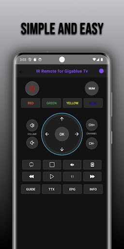 Remote for Gigablue tv ekran görüntüsü