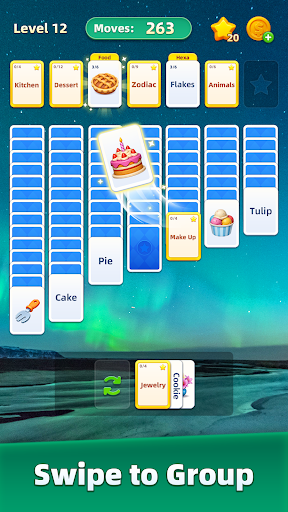 Word MindSort: Solitaire ekran görüntüsü