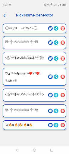 Stylish Nickname Maker ekran görüntüsü