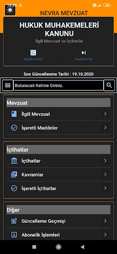 Hukuk Muhakemeleri Kanunu ekran görüntüsü