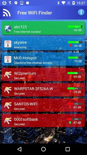 Ücretsiz WiFi internet Bulucu ekran görüntüsü