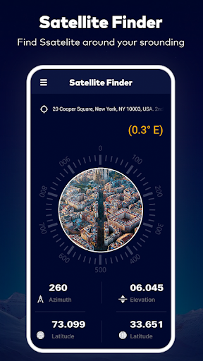Satellite Finder Director: GPS ekran görüntüsü