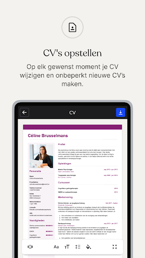 CV.nl: online CV maker ekran görüntüsü