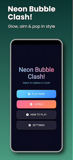 Neon Bubble Clash ekran görüntüsü