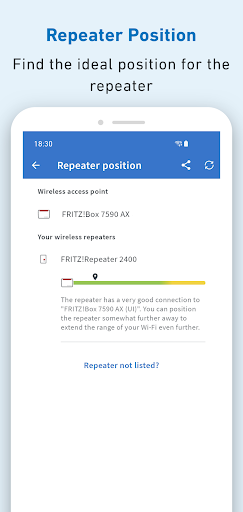 FRITZ!App Wi-Fi ekran görüntüsü
