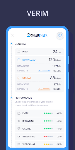 SPEEDCHECK Hız Testi SpeedTest ekran görüntüsü