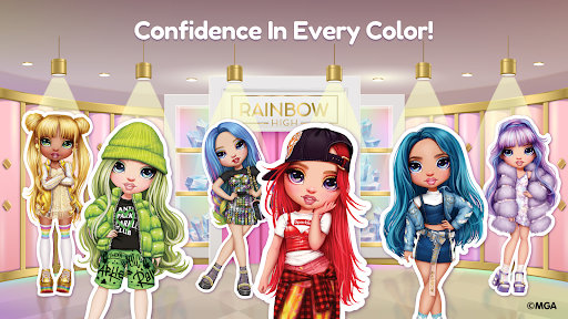 Rainbow High: Coloring Games ekran görüntüsü