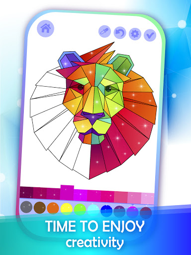 Poly Art Puzzle Coloring Book ekran görüntüsü