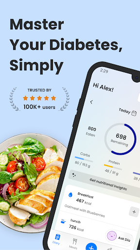 MyDiabetes: Meal, Carb Tracker ekran görüntüsü
