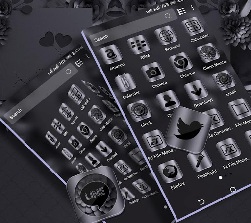 Night Mode Launcher Theme ekran görüntüsü