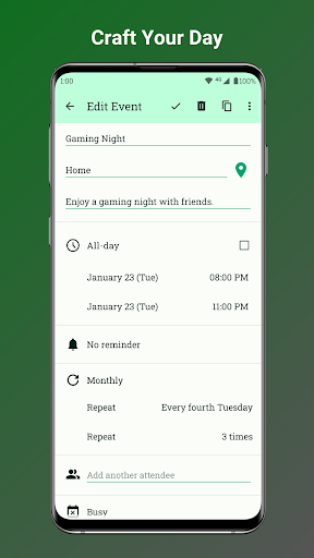 Fossify Calendar ekran görüntüsü