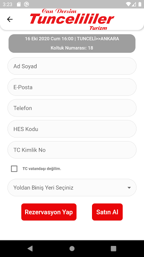 Tuncelililer Turizm ekran görüntüsü