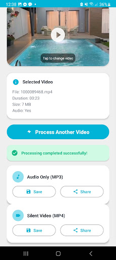 Video Muter - Silent Vid Maker ekran görüntüsü