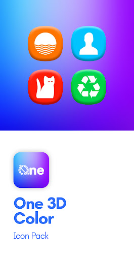 One 3D Color Icon Pack ekran görüntüsü