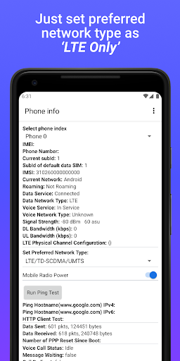 4G LTE Ağ Anahtarı - Hız Testi ekran görüntüsü