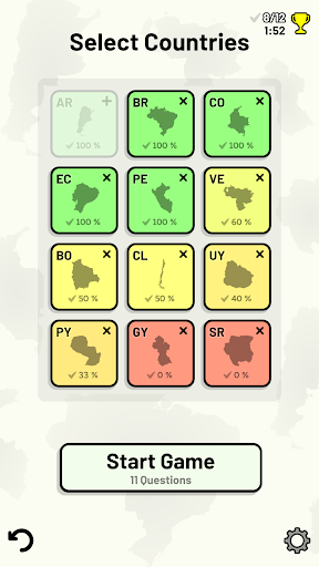 South American Countries Quiz ekran görüntüsü