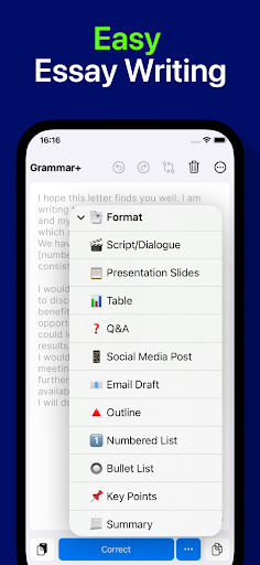 AI Grammar Checker App ekran görüntüsü