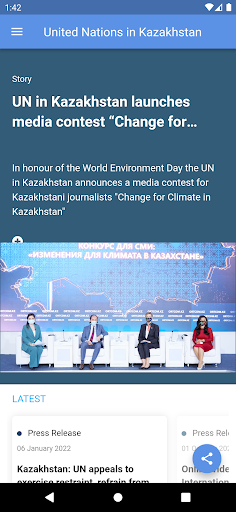 UN Kazakhstan ekran görüntüsü