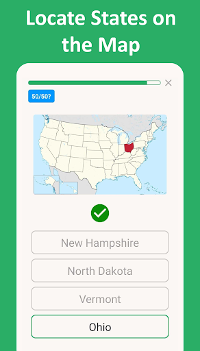 50 States: US Maps, Capitals ekran görüntüsü