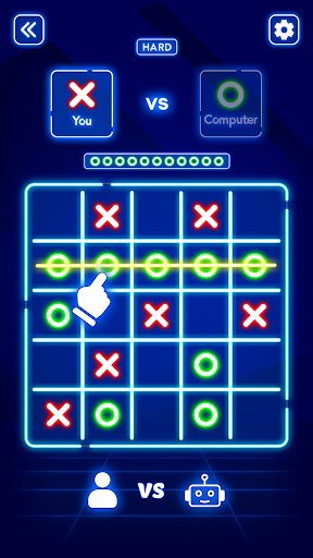 Tic Tac Toe Glow - Xs and Os ekran görüntüsü