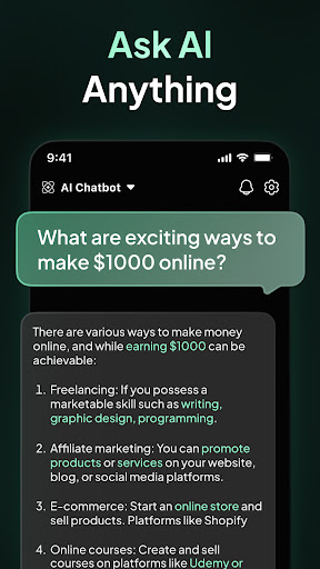 Ask Me Anything - AI Chatbot ekran görüntüsü
