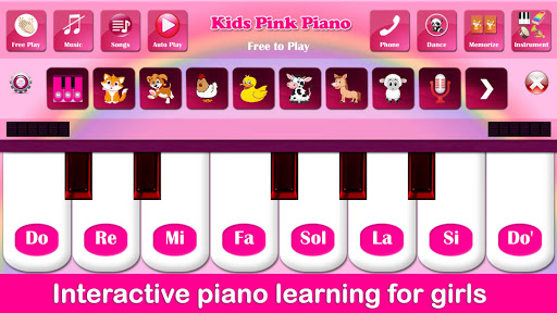 Kids Pink Piano ekran görüntüsü